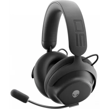 Ausinės Alienware PRO-HS-G-DEAM, belaidės/laidines, žaidimų, USB Type-C, Bluetooth, juodos