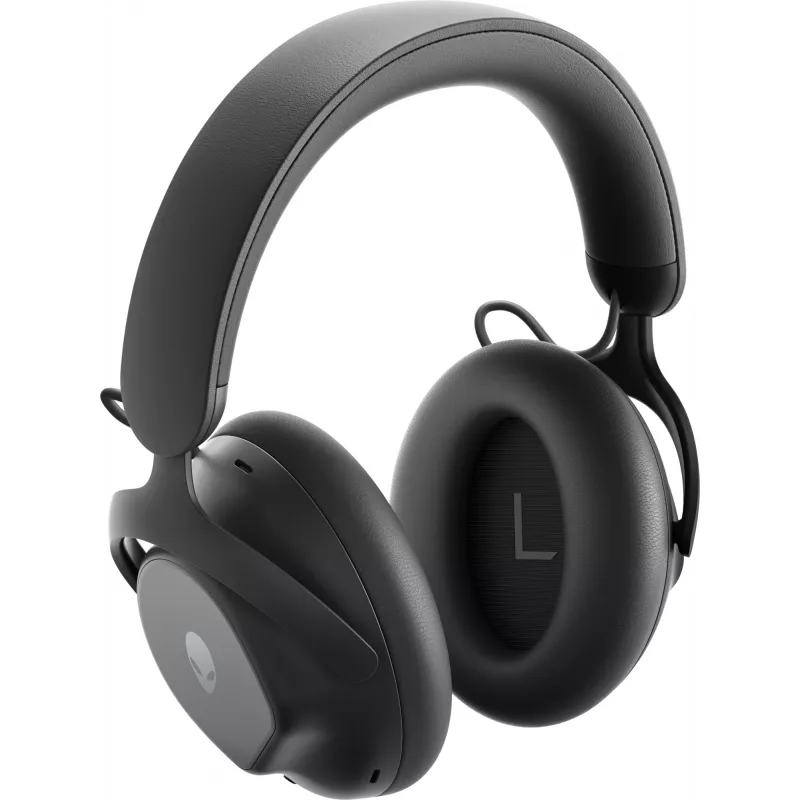 Ausinės Alienware PRO-HS-G-DEAM, belaidės/laidines, žaidimų, USB Type-C, Bluetooth, juodos