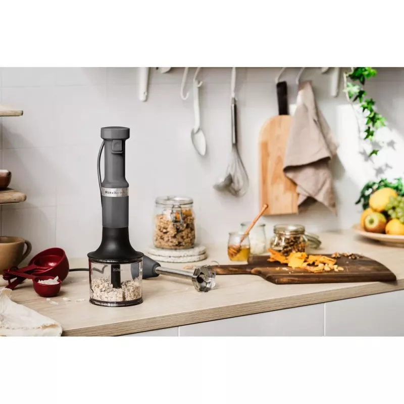 Panardinamas blenderis KitchenAid 5KHBV83EDG, 1 L, 180 W, pilkas
