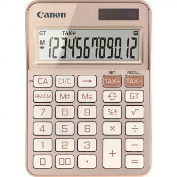 Pagrindinis skaičiuotuvas Canon KS-125KB stalinis 12 skaitmenų rožinis auksas