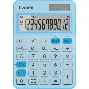 Pagrindinis skaičiuotuvas Canon LS-125KB 12 skaitmenų mėlynas su mokesčių skaičiavimu