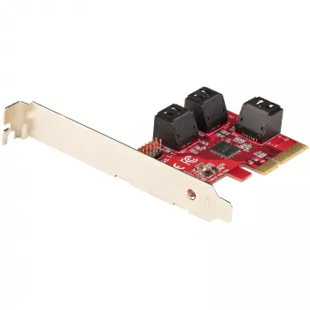 „StarTech.com“ 6 prievadų PCIe SATA III 6Gbps plėtimosi kortelė – ASM1166, ne RAID, žemo/profilio
