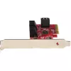 „StarTech.com“ 6 prievadų PCIe SATA III 6Gbps plėtimosi kortelė – ASM1166, ne RAID, žemo/profilio