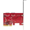 „StarTech.com“ 6 prievadų PCIe SATA III 6Gbps plėtimosi kortelė – ASM1166, ne RAID, žemo/profilio