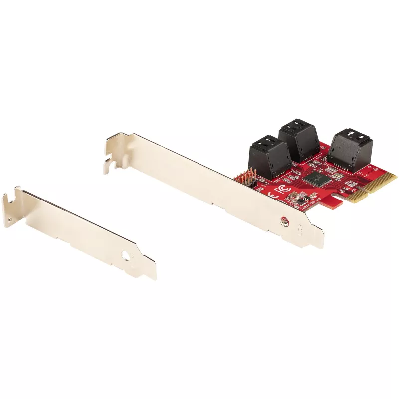 „StarTech.com“ 6 prievadų PCIe SATA III 6Gbps plėtimosi kortelė – ASM1166, ne RAID, žemo/profilio