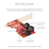 „StarTech.com“ 6 prievadų PCIe SATA III 6Gbps plėtimosi kortelė – ASM1166, ne RAID, žemo/profilio