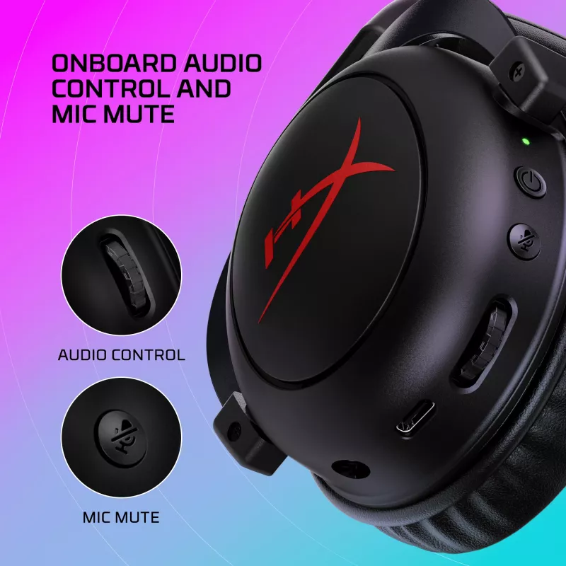 Belaidis žaidimų ausinių komplektas HyperX Cloud II Core Wireless