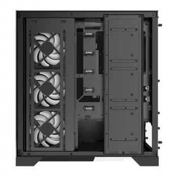 XPG INVADER X WOF Mid-Tower Black - Midi Tower korpusas, juodas, ATX/micro ATX/Mini-ITX, SPCC, 17,5 cm