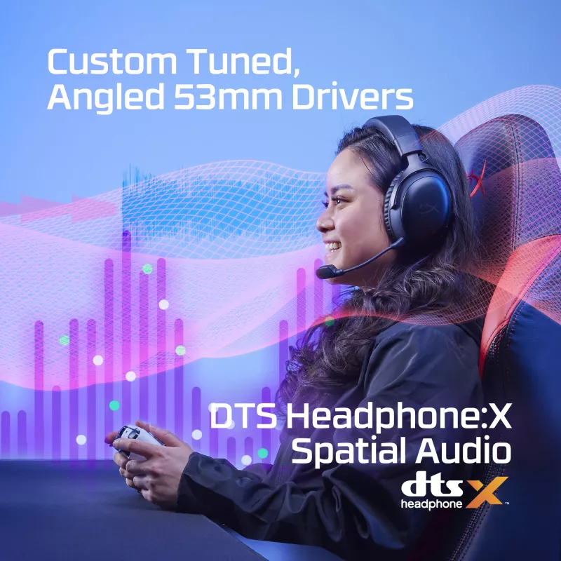 HyperX Cloud III Wireless – Belaidis žaidimų ausinės, juodos/raudonos