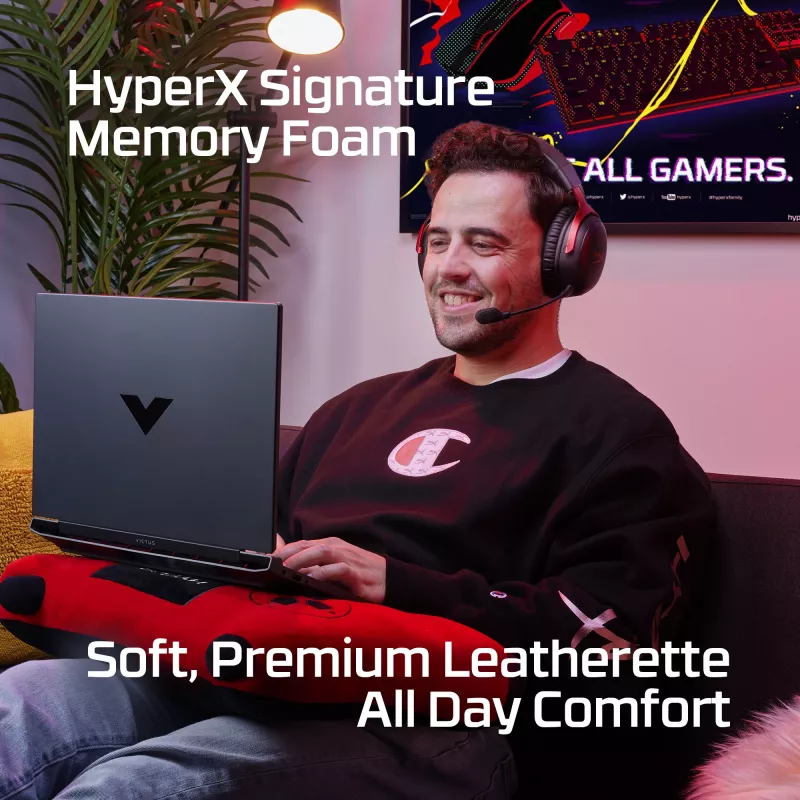 HyperX Cloud III Wireless – Belaidis žaidimų ausinės, juodos/raudonos
