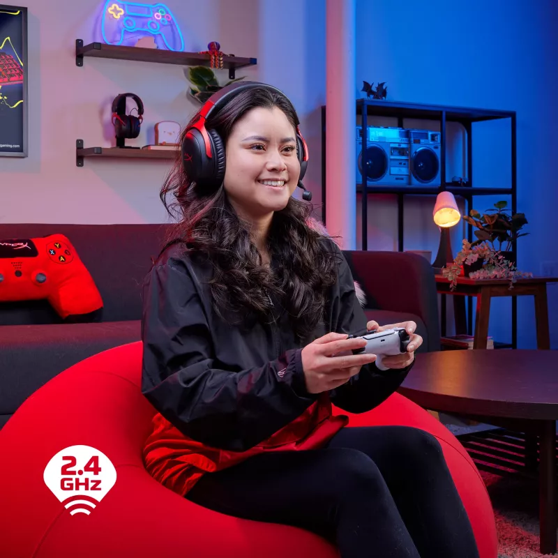 HyperX Cloud III Wireless – Belaidis žaidimų ausinės, juodos/raudonos