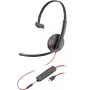 HP Poly Blackwire C3215 Monofoninė ausinė su dėklu (Bulk), laidinė, biurui/skambučių centrui, 87 g, juoda