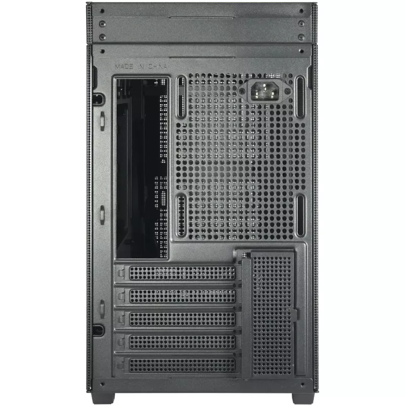 INTER-TECH IM-2 Expander Mini Tower korpusas, Mini-ITX/Micro ATX, ATX/SFX maitinimo šaltiniai, 2.5 inch ir 3.5 inch diskai, 120/140 mm ventiliatoriai, juodas