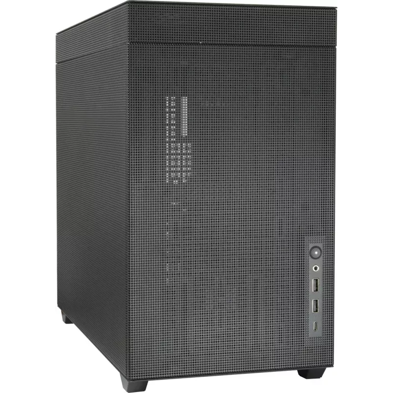 INTER-TECH IM-2 Expander Mini Tower korpusas, Mini-ITX/Micro ATX, ATX/SFX maitinimo šaltiniai, 2.5 inch ir 3.5 inch diskai, 120/140 mm ventiliatoriai, juodas