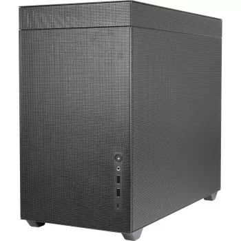 INTER-TECH IM-2 Expander Mini Tower korpusas, Mini-ITX/Micro ATX, ATX/SFX maitinimo šaltiniai, 2.5 inch ir 3.5 inch diskai, 120/140 mm ventiliatoriai, juodas
