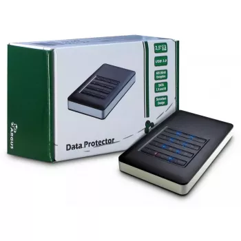 Išorinis HDD dėklas Inter-Tech GD-25LK01 Aliuminis Juodas 2.5 colio