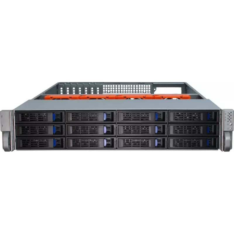 Serverinis korpusas Inter-Tech IPC 2U-2412 Rack juodas, sidabrinis