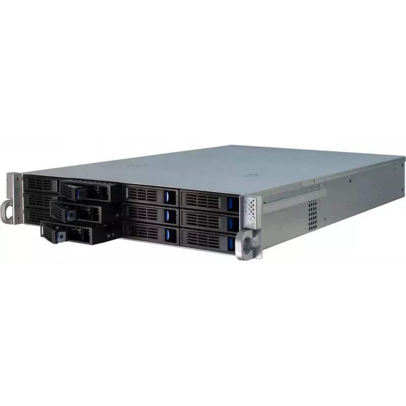 Serverinis korpusas Inter-Tech IPC 2U-2412 Rack juodas, sidabrinis
