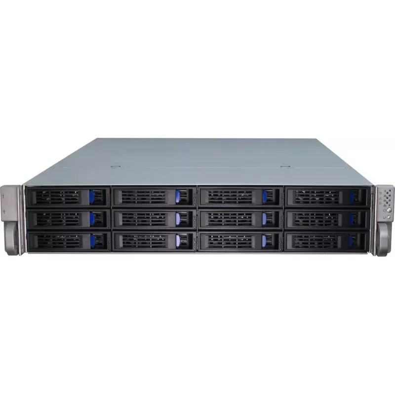 Serverinis korpusas Inter-Tech IPC 2U-2412 Rack juodas, sidabrinis