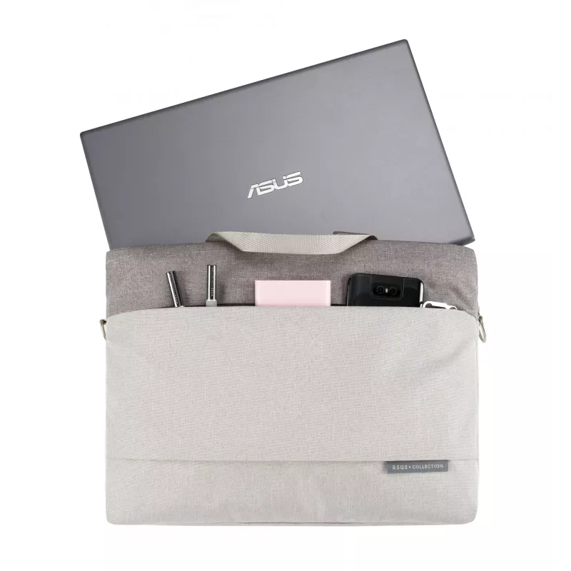 ASUS EOS 2 Carry Bag 39,6 cm (15,6 col.) – poliesteris, 0,48 kg, rankenos ir petnešos