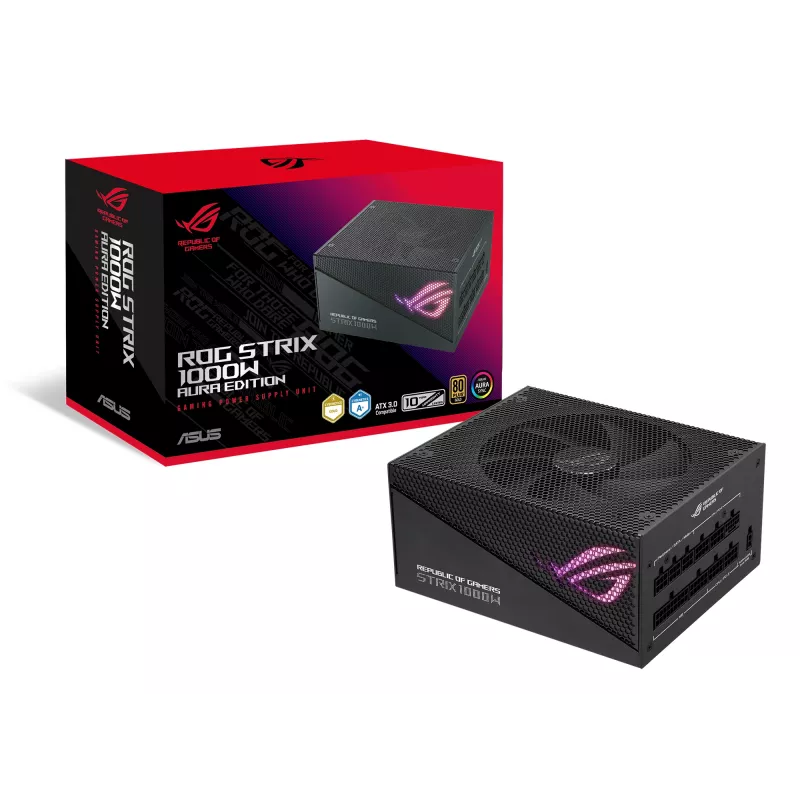 ASUS ROG Strix 1000W Gold Aura Edition maitinimo blokas 20+4 pin ATX ATX Juodas