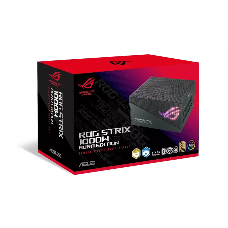ASUS ROG Strix 1000W Gold Aura Edition maitinimo blokas 20+4 pin ATX ATX Juodas