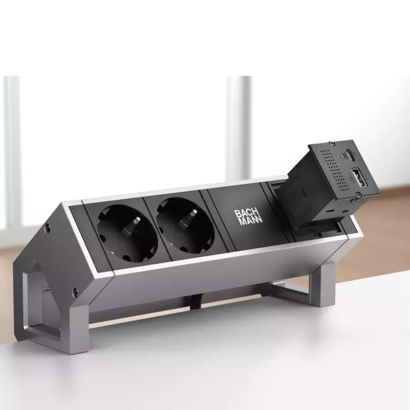 Bachmann 917.229 CM portų replikatoriaus modulis, USB-C PD 100 W, 2x USB-A, Mini DisplayPort, RJ45