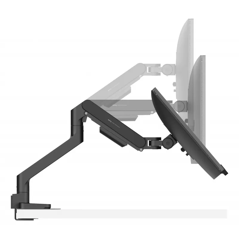 Monitorinis laikiklis BenQ BSH01 Ergo Arm, reguliuojamas aukštis, VESA suderinamas, juodas
