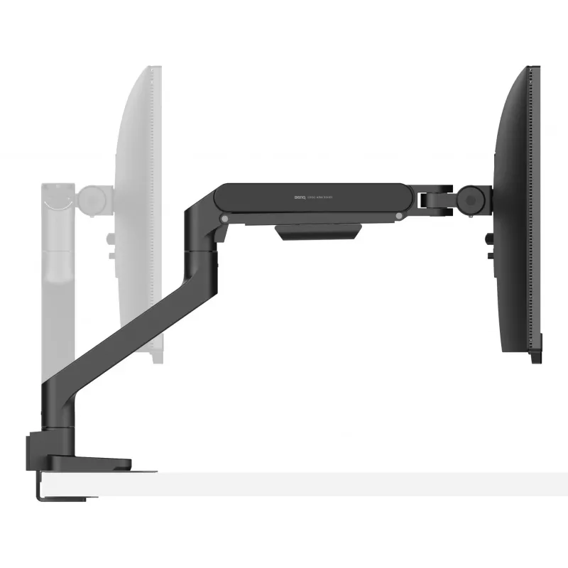 Monitorinis laikiklis BenQ BSH01 Ergo Arm, reguliuojamas aukštis, VESA suderinamas, juodas