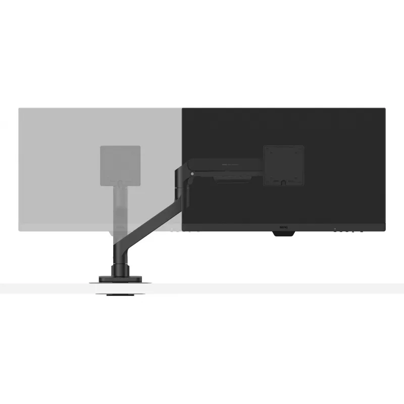 Monitorinis laikiklis BenQ BSH01 Ergo Arm, reguliuojamas aukštis, VESA suderinamas, juodas