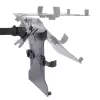 StarTech.com A2-LAPTOP-DESK-MOUNT reguliuojamas monitoriaus laikiklis su VESA nešiojamojo kompiuterio padėklu, kompiuteriui iki 4,5 kg (9,9 lb) ir vienam ekranui, tvirtinimas gnybtu arba per stalo angą, plienas / plastikas, juodas