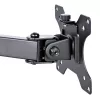 StarTech.com A2-LAPTOP-DESK-MOUNT reguliuojamas monitoriaus laikiklis su VESA nešiojamojo kompiuterio padėklu, kompiuteriui iki 4,5 kg (9,9 lb) ir vienam ekranui, tvirtinimas gnybtu arba per stalo angą, plienas / plastikas, juodas