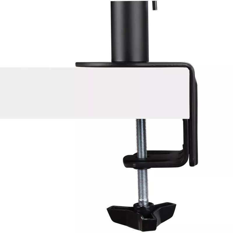 StarTech.com A2-LAPTOP-DESK-MOUNT reguliuojamas monitoriaus laikiklis su VESA nešiojamojo kompiuterio padėklu, kompiuteriui iki 4,5 kg (9,9 lb) ir vienam ekranui, tvirtinimas gnybtu arba per stalo angą, plienas / plastikas, juodas