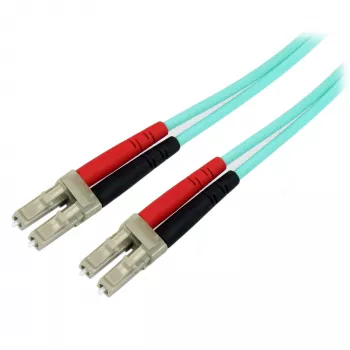 StarTech.com 10m (30ft) LC/UPC į LC/UPC OM3 daugiamodis optinis pluošto kabelis, pilnas dupleksas 50/125µm, 100G, maži įterpimo nuostoliai, LSZH šviesolaidinis trumpiklis