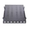 StarTech.com ADJSHELFHDV 1U reguliuojamo gylio ventiliuojama lentyna serverio stovui – 150 kg talpa, 19,5–38 col. gylis, 27,5 col. gylio