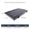 StarTech.com ADJSHELFHDV 1U reguliuojamo gylio ventiliuojama lentyna serverio stovui – 150 kg talpa, 19,5–38 col. gylis, 27,5 col. gylio