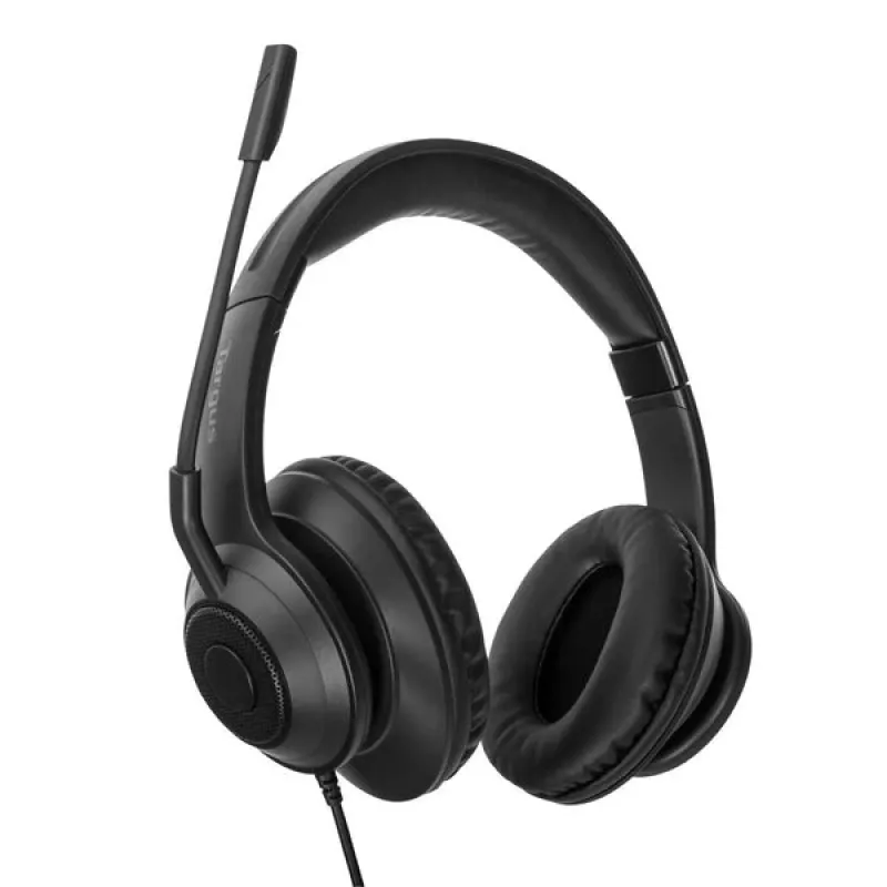 Targus AEH102GL ausinės / headset, laidinės, antgalvinės, skambučiams ir muzikai, USB-A, juodos