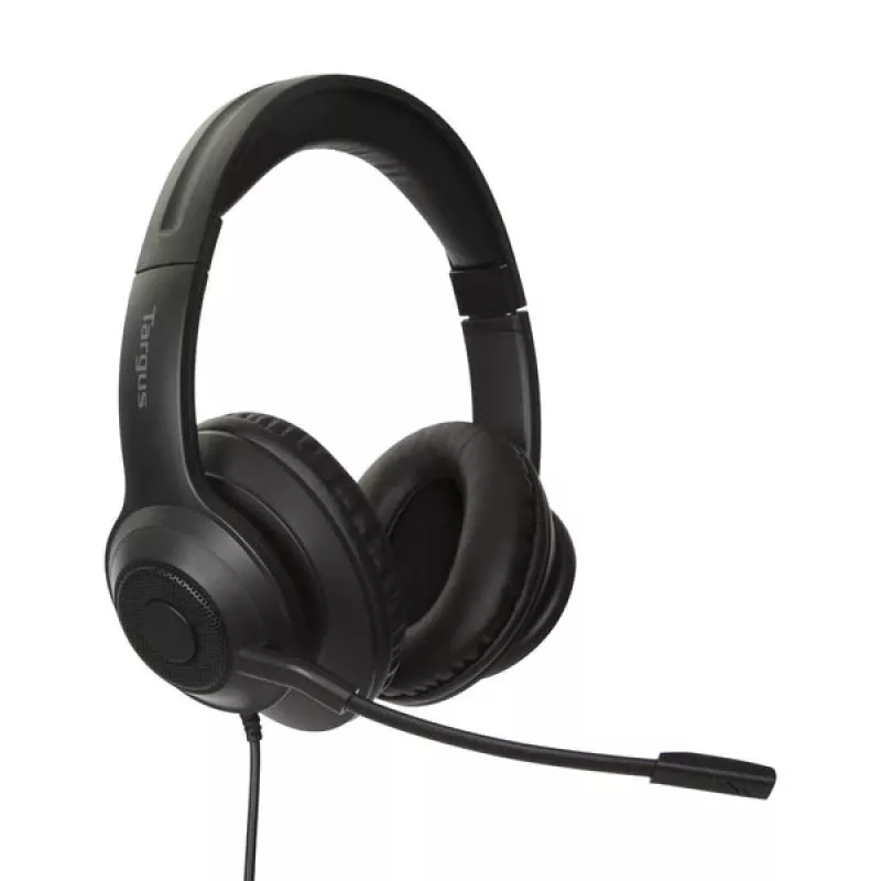 Targus AEH102GL ausinės / headset, laidinės, antgalvinės, skambučiams ir muzikai, USB-A, juodos