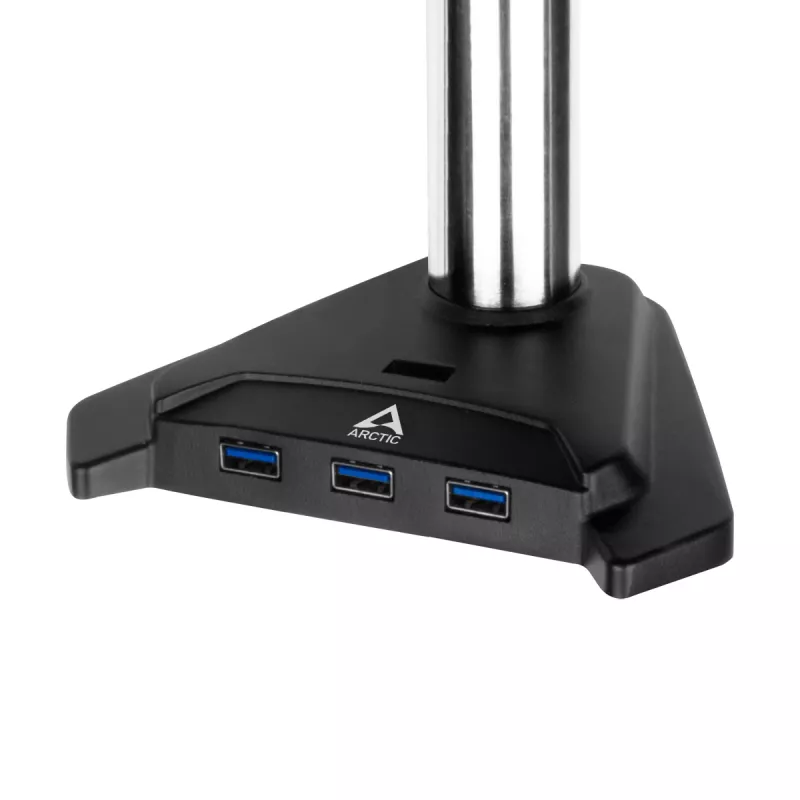 ARCTIC Z2-3D Gen 3 Dvigubo monitoriaus laikiklis su dujine spyruokle, spaustuvas, 8 kg, 73,7 cm (29 col.), 86,4 cm (34 col.), 100 x 100 mm, Juoda