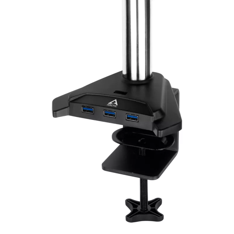 ARCTIC Z2-3D Gen 3 Dvigubo monitoriaus laikiklis su dujine spyruokle, spaustuvas, 8 kg, 73,7 cm (29 col.), 86,4 cm (34 col.), 100 x 100 mm, Juoda