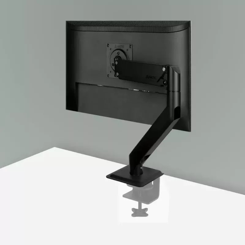 Stalinis laikiklis monitoriui su dujine spyruokle ARCTIC X1-3D – iki 43 colių / 10 kg, VESA 75x75–100x100, juodas