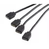 Prailginimo ir skirstymo kabelis RGB LED Akasa AK-CBLD04-50BK, 50 cm, juodas