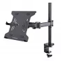 StarTech.com Laptop Desk Mount – monitorų ir nešiojamųjų kompiuterių laikiklis – iki 34 colių (8 kg) ir nešiojamųjų (4,5 kg) – sukama VESA lentyna – spaustuvinis / per angą tvirtinimas