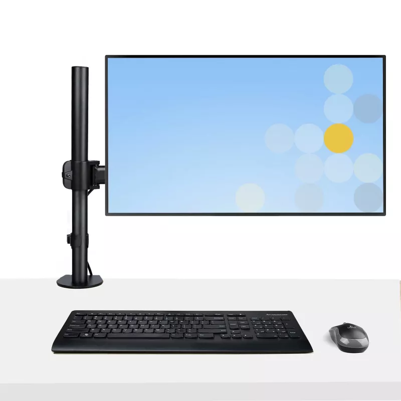 StarTech.com Laptop Desk Mount – monitorų ir nešiojamųjų kompiuterių laikiklis – iki 34 colių (8 kg) ir nešiojamųjų (4,5 kg) – sukama VESA lentyna – spaustuvinis / per angą tvirtinimas