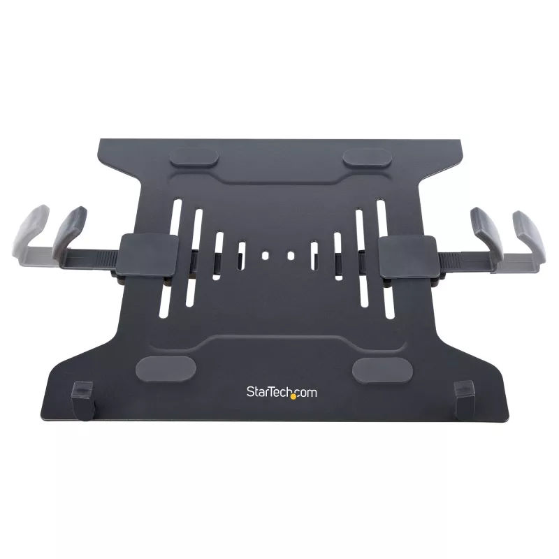 StarTech.com Laptop Desk Mount – monitorų ir nešiojamųjų kompiuterių laikiklis – iki 34 colių (8 kg) ir nešiojamųjų (4,5 kg) – sukama VESA lentyna – spaustuvinis / per angą tvirtinimas