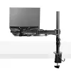 StarTech.com Laptop Desk Mount – monitorų ir nešiojamųjų kompiuterių laikiklis – iki 34 colių (8 kg) ir nešiojamųjų (4,5 kg) – sukama VESA lentyna – spaustuvinis / per angą tvirtinimas