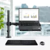 StarTech.com Laptop Desk Mount – monitorų ir nešiojamųjų kompiuterių laikiklis – iki 34 colių (8 kg) ir nešiojamųjų (4,5 kg) – sukama VESA lentyna – spaustuvinis / per angą tvirtinimas