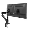 Monitorų laikiklis AOC AM420B 34 colių, dviguba ranka, juodas, tvirtinimas spaustuku / per angą