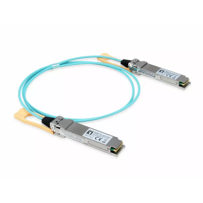LevelOne AOC-0502 tinklo siųstuvas-imtuvas Šviesolaidinis 103100 Mbit/s QSFP28 850 nm