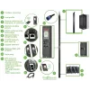 APC APDU9953 maitinimo paskirstymo blokas (PDU) 24 AC lizdai 0U Juoda